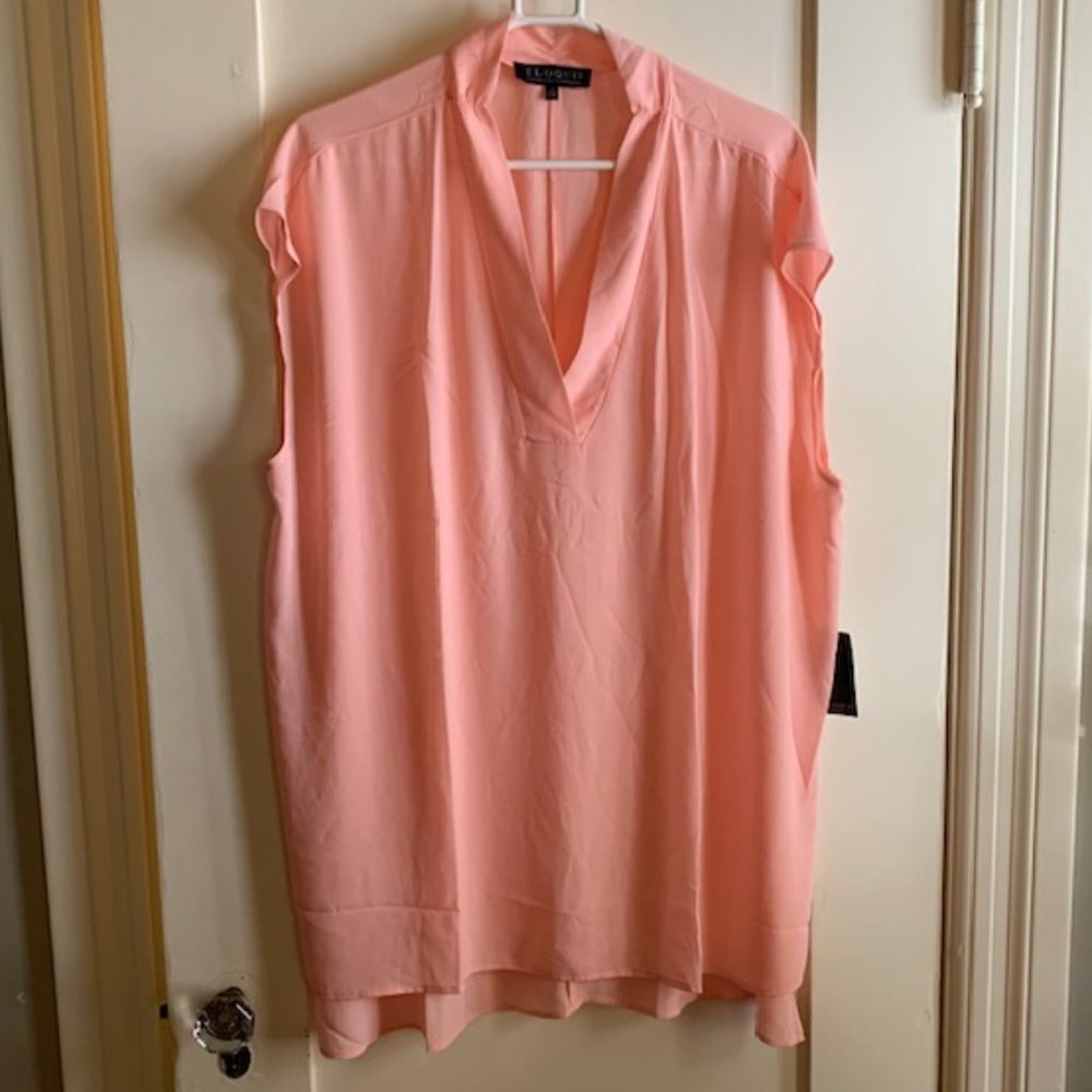 Eloquii NWT, Salmon Colored Blouse, Light & Lovely
